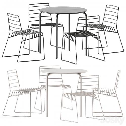 Easy Table by Connubia and B-Line Park Chair / Garden furniture