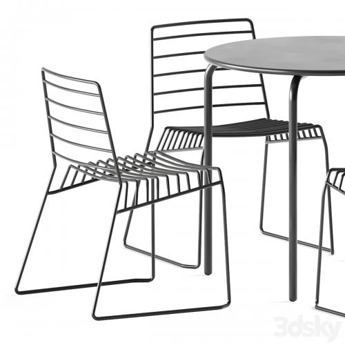 Easy Table by Connubia and B-Line Park Chair / Garden furniture