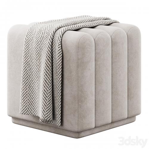 Boucle Bente Pouf by Eichholtz