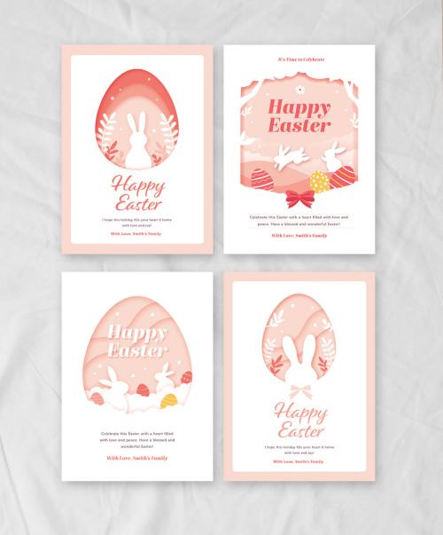 Art Paper Illustration Easter Card - 422607670