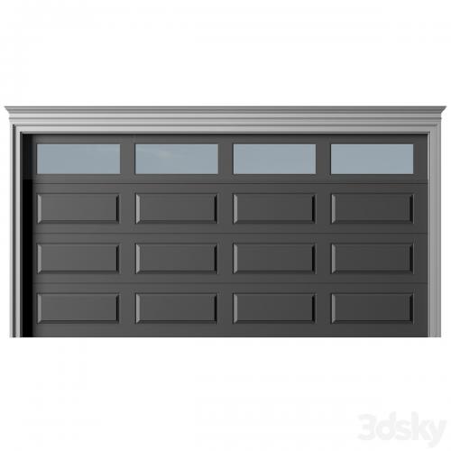 Automatic Garage Doors in classic style.Garage Doors.Traditional Automatic Wood Garage Doors.Entrance modern Gates