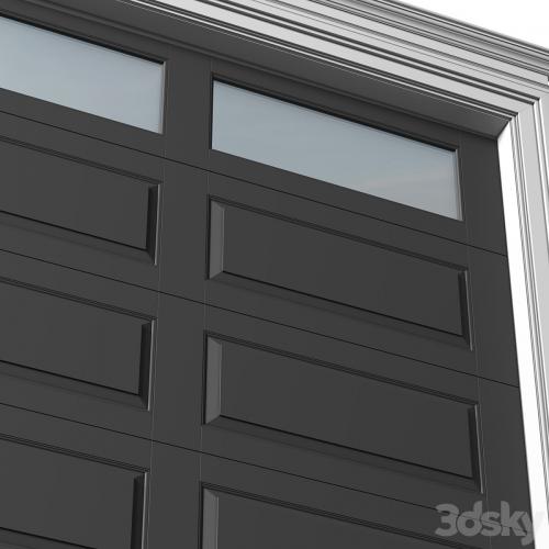 Automatic Garage Doors in classic style.Garage Doors.Traditional Automatic Wood Garage Doors.Entrance modern Gates