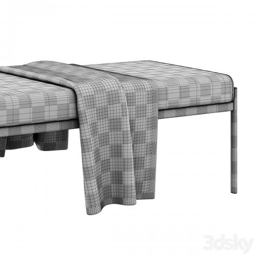 Triple bench Kiki by Artek