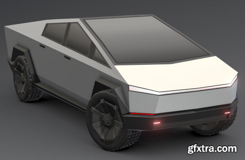 Tesla Cybertruck Low-poly 3D 3D Model