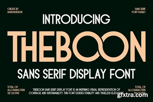 Theboon - Sans Serif Display Font GVY6SGA