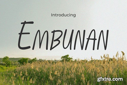 Embunan - Elegance Blooms in Handwritten Font V4UQQK2