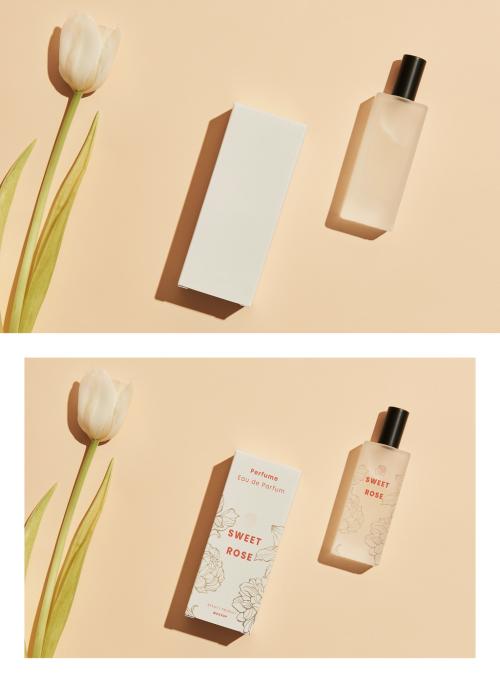 Blank Perfume Glass Bottle Mockup Design - 423073786
