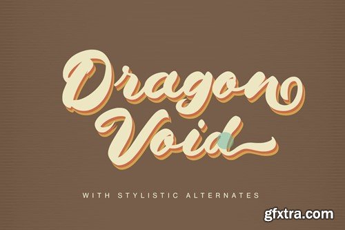 Dragonvoid a Bold & Retro Script 8Y4ADL7