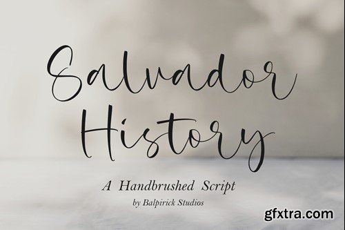 Salvador History Script Font ESQX7UQ