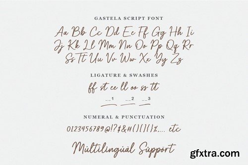 Gastela - Brush Script Font with Swash JTBBAZN