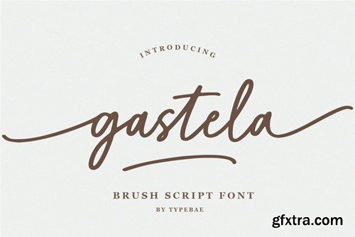 Gastela - Brush Script Font with Swash JTBBAZN