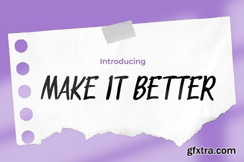 Make it Better - Elegance in Handwritten Font MHG4UL2