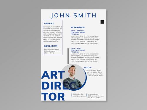 Creative Resume Template Design - 423075324