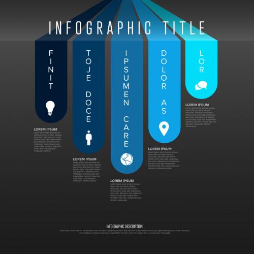 Dark Blue Infographic Layout - 423787967