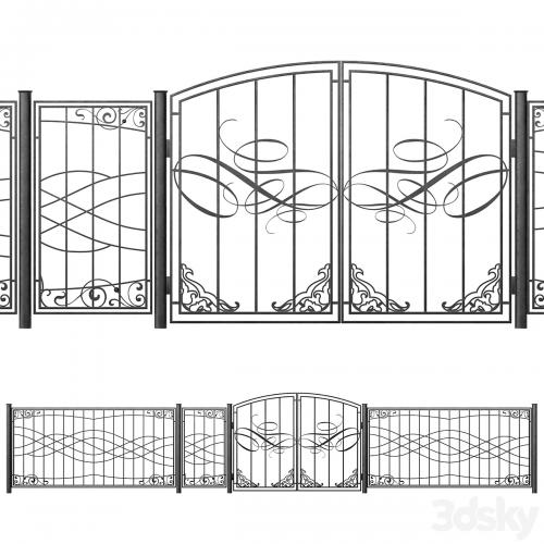 Wrought iron fences - Set 2