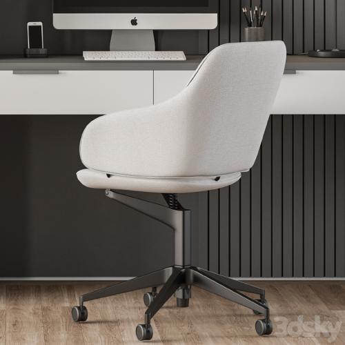 Home Office White Table - Office Furniture 260