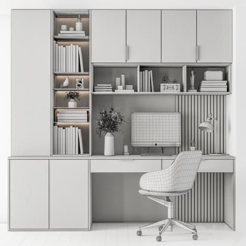 Home Office White Table - Office Furniture 260