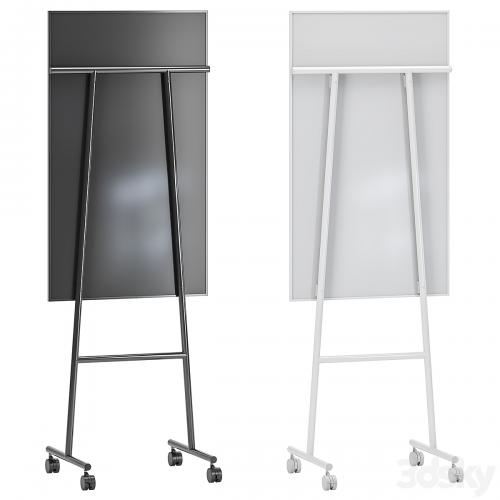 Lintex One Whiteboards with a black or white stand