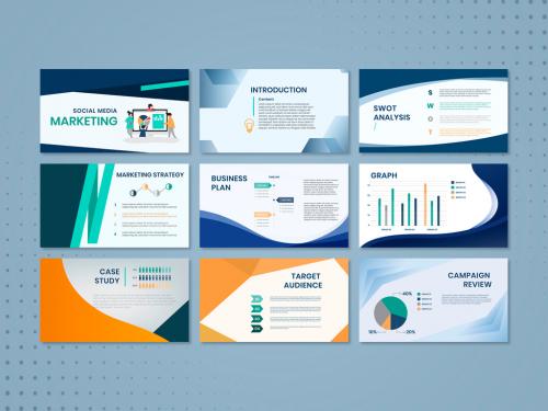 Corporate IDentity Presentation Layout Set - 423806079