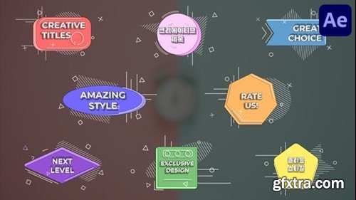 Videohive Creative Titles for After Effects 50708083