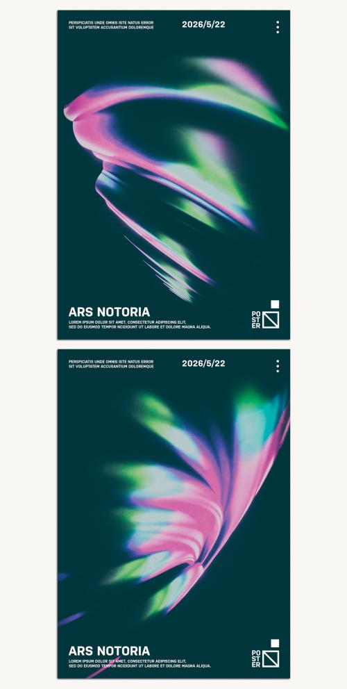 Abstract Colorful Texture Event Posters Layout - 424023298