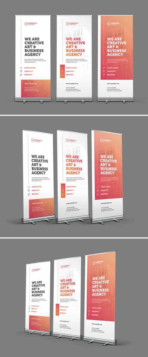 Rollup Banner Set Layout - 424038751