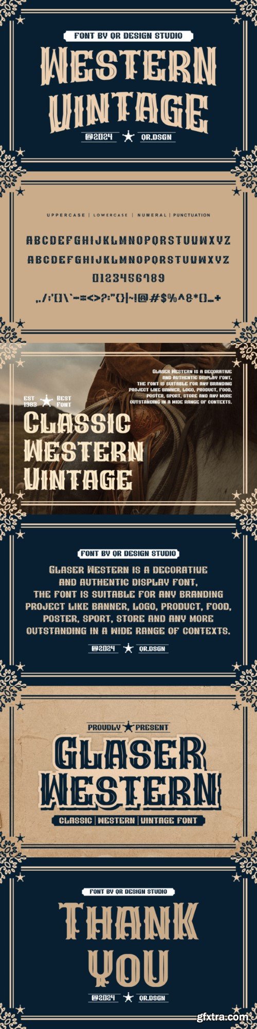 Glaser Western Font