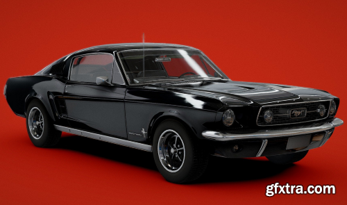 Ford Mustang Fastback 1967 3D Model