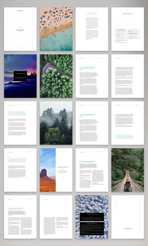 Clean and Modern Digital Annual Review Layout - 425613838