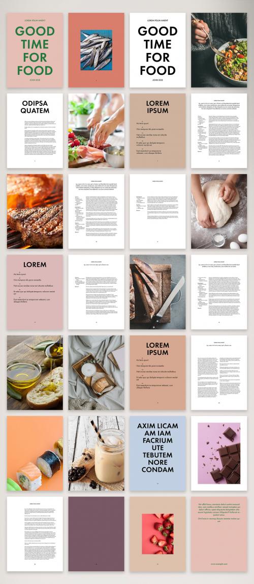 Fresh and Unconventional Digital Cookbook Layout - 425614478