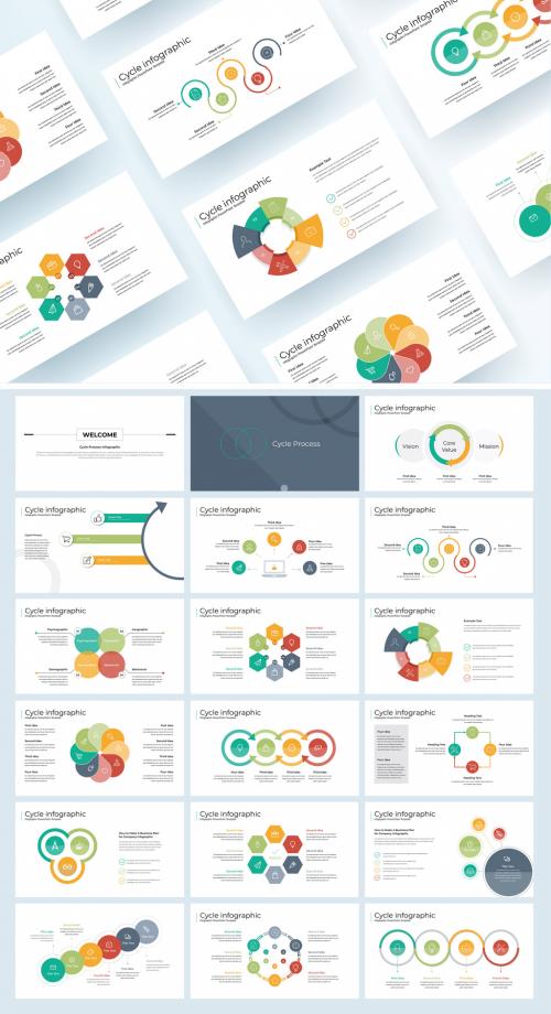 Cycle Process Infographic Presentation Layout - 425844994