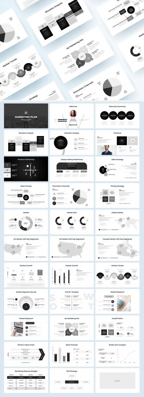 Marketing Plan Presentation Layout - 425845021