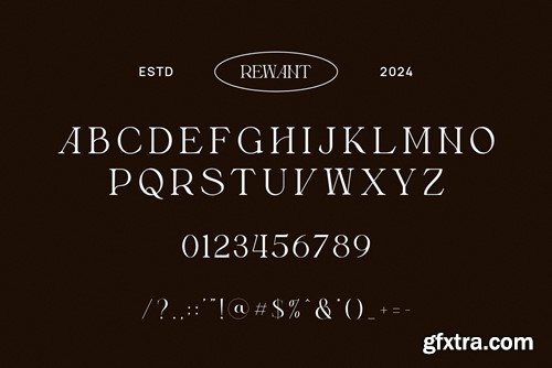 Rewant Elegant Serif Font Typeface 4D42KMQ