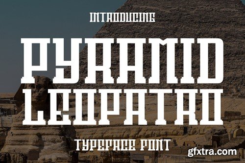 Pyramid Leopatro - Display Font YFYN27N