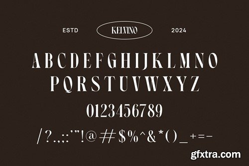 Kelvino Elegant Serif Font Typeface LMZTXBV