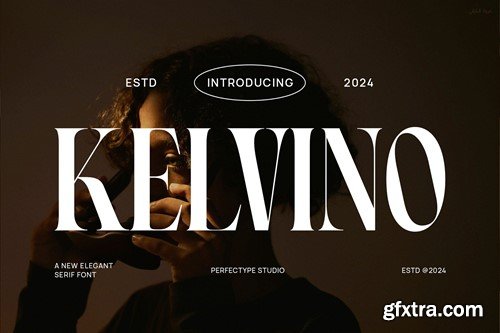 Kelvino Elegant Serif Font Typeface LMZTXBV