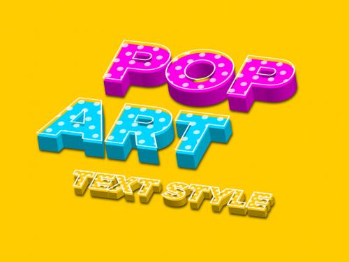 Vivid Pop Art Editable Text Style Effect - 426148887