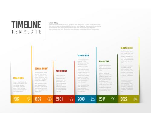 Infographic Timeline with Blocks - 426148935