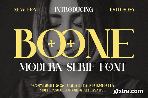 Boone - Modern Serif Font MJB2X3G