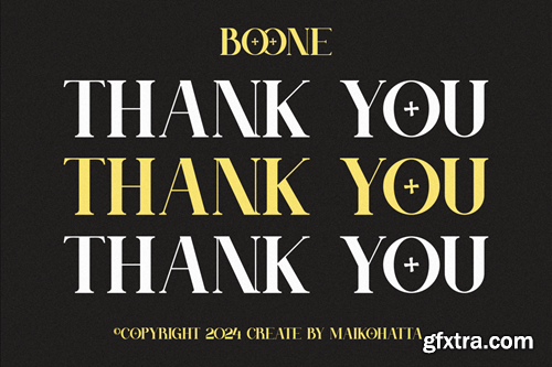 Boone - Modern Serif Font MJB2X3G