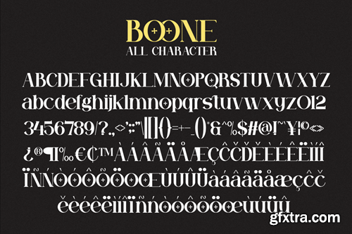 Boone - Modern Serif Font MJB2X3G