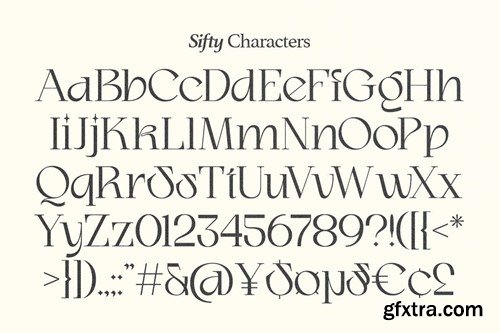 Sifty - Decorative Modern Serif U3XS2G2