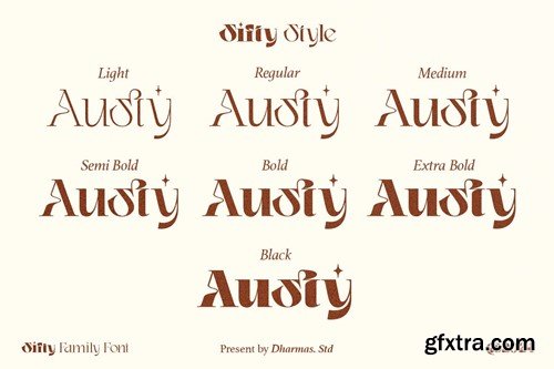 Sifty - Decorative Modern Serif U3XS2G2