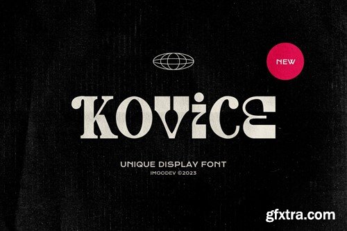 Kovice - Unique Display Font 6FSGSS2