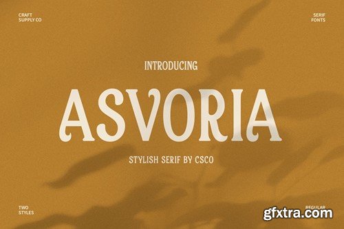 Asvoria – Stylish Serif 43KJWUV