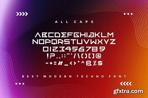 Gexak - Modern Techno Font RLX4J9U