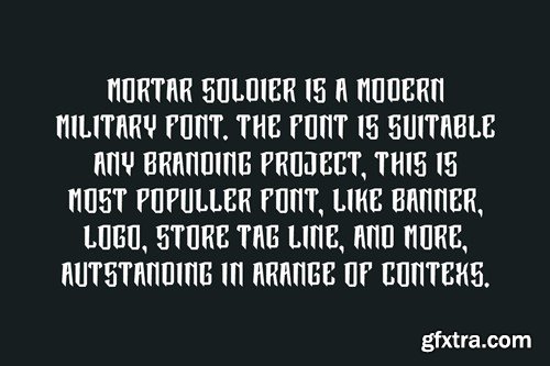 Mortar Soldier - Military Font 76HAUDL