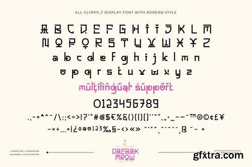 Daebak Mrow - Korean Style Font T8AQU4D