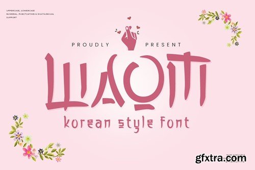 Waom - Korean Style Font D5S9RWE