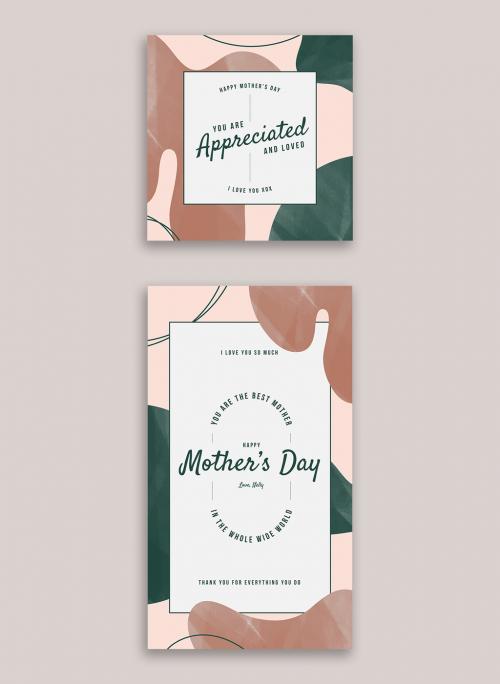 Mother's Day Hand-Drawn Social Media Layout - 426735394